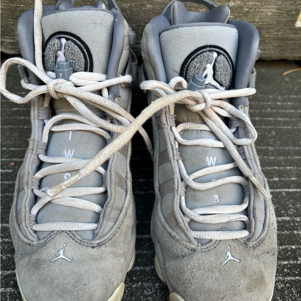 Gray Boy Nike Air  Jordan  Shoes